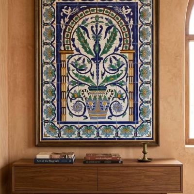 Traditional Handcrafted Ceramic Tile Wall Panel